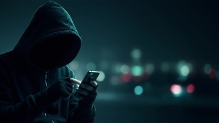 Anonymous Figure Utilizing Mobile Technology on a Mysterious Night Cyber Environment