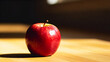 © WorldFest Visuals - Red apple on wooden surface