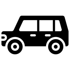 Wall Mural - car solid icon