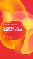 Wall Mural - Dynamic gradients, fluid shapes create modern design. Bright colors contrast dark background, inviting exploration.