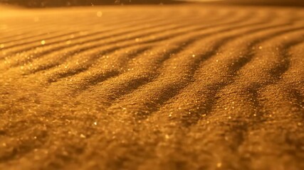 Wall Mural - Close-up slow motion reveals intricate wind-sculpted ripples forming and shifting on the surface of a desert sand dune vast, details, beauty