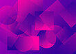 © Westend61 - Geometric abstract bauhaus shapes in purple and pink background