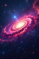 Wall Mural - Stunning nebula swirls in vibrant colors, cosmic dust and gas clouds illuminate the vast expanse of space A breathtaking view of celestial wonders , hydrogen alpha, night sky, supernova remnant