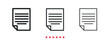 © Bradericon - Document icon. Thin line icon vector