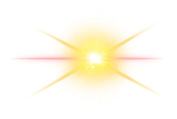 Wall Mural - Special lens flare effect for overlay background, sun flares and sun beam rays effect, neon lighting effects rays, glowing flares on transparent background 