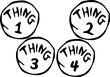 © megaton - Thing 1 2 3 4 SVG , Thing 1 to Thing 4 svg ,Things Team svg , Thing Costume svg