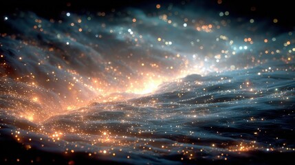 Wall Mural - Stunning Abstract Cosmic Explosion Featuring Colorful Stars and Light
