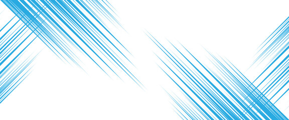 Wall Mural - Vector style blue speed lines background