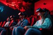 © YouraPechkin - Group of friends enjoying immersive virtual reality experience in a theater setting