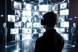 © YouraPechkin - Engaging with virtual technology in a modern interactive exhibit at a tech conference
