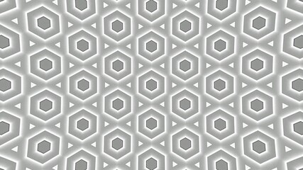 Wall Mural - Black and white triangular geometric pattern with glowing edges forming a seamless abstract modern background