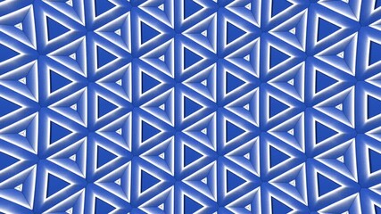 Wall Mural - Blue triangular geometric pattern with glowing edges forming a seamless abstract modern background