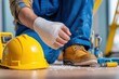 © Prazis Images - Injured Construction Worker with a Bandaged Hand
