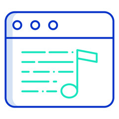 web  outline color icon design