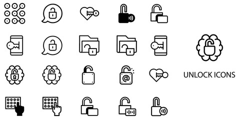Alarm simple concept 24 Black and White color icons set .Vector illustration.	