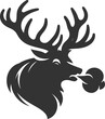 © SEMA - Silhouette of a elk head vector illustration