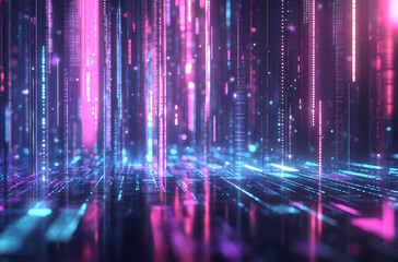 Wall Mural - Digital Futuristic Abstract Background