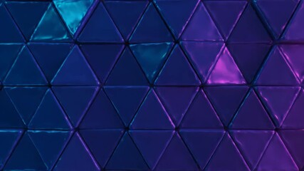 Wall Mural - Pulsating Triangular Pattern Moving Abstract Seamlessly Looping Background pulse, moving abstract, network