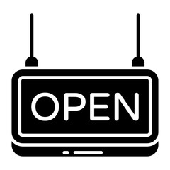 Wall Mural - Modern design icon of open board  