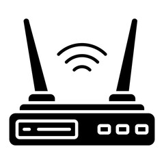 Wall Mural - Modern design icon of wifi router 