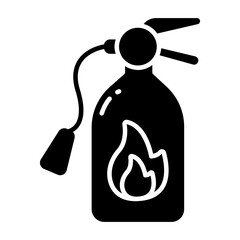 Wall Mural - Editable design icon of fire hydrant 