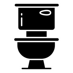Wall Mural - An icon design of commode