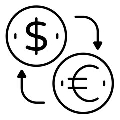 Wall Mural - Perfect design icon of currency exchange 