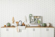 © Pixel-Shot - Interior of stylish kitchen with white counters, utensils and sink