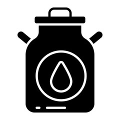 Wall Mural - An icon design of milk can