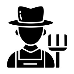 Wall Mural - An icon design of gardener