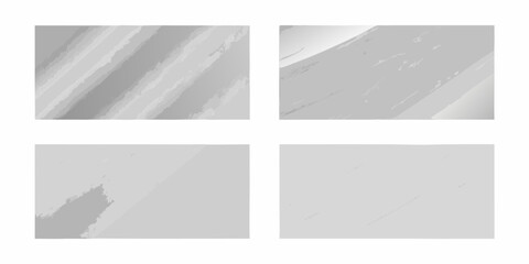 Four abstract textured backgrounds with subtle gray brush strokes and gradients