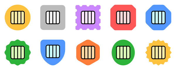 Editable vector layout column icon. Part of a big icon set family. Perfect for web and app interfaces, presentations, infographics, etc