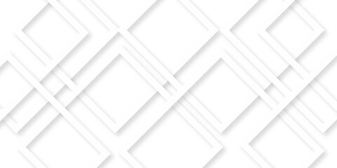 Abstract white lines on white background with luxury shapes architecture plan. Modern pattern elegant gray line template background.