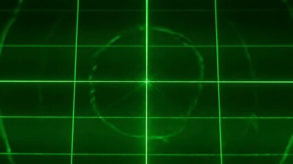 Wall Mural - pulsating laser grid lines expanding and contracting in mesmerizing slow motion against a dark backg