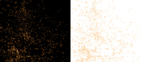 Wall Mural - Enhance your holiday designs with this golden stardust PNG overlay, perfect for festive celebrations and photos.