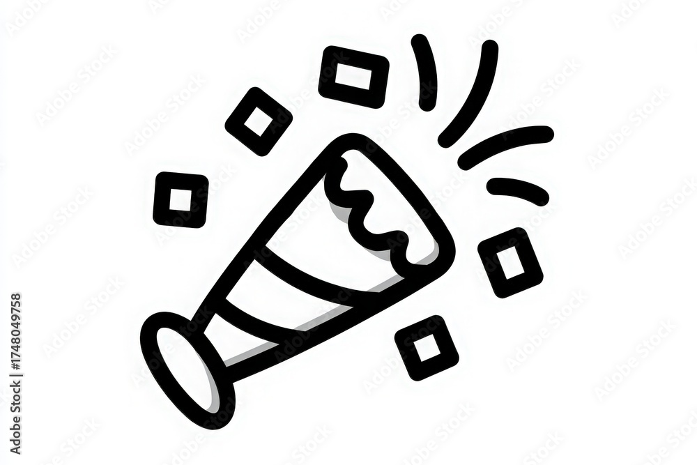 A festive drink is raised high, surrounded by colorful confetti. The scene captures a moment of joy and celebration, perfect for parties and special gatherings.