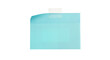 © GraphicsWorld - Sticky note reminder. Post it note paper. blue sheets for notes isolated with clipping path on background.