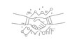 © Aln - Handshake Agreement Icon Minimalist Vector Design for Business and Collaboration