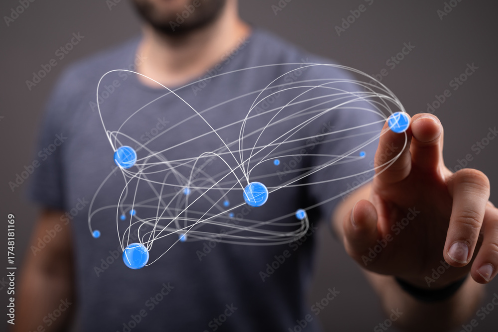 Connection Networking Innovation Digital network, connection, global communication, technology ...