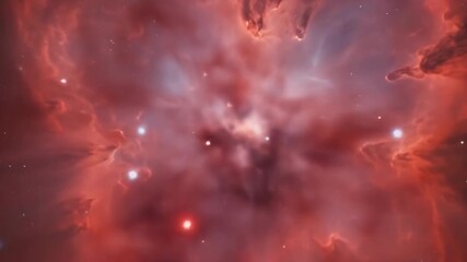 Wall Mural - Stunning Cosmic Nebula Heart Shape In Deep Space.