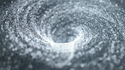 Wall Mural - Bright white and silver particles forming a glowing, spiraling vortex in a seamlessly looping abstract background particles, background, backdrop