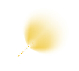 Wall Mural - Golden light burst with soft glowing effect on white background. Abstract yellow beam with radiant illumination for design projects. Perfect for highlights, magic, or energy visuals.