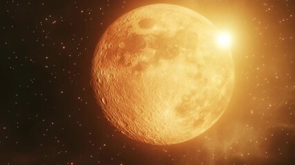 Wall Mural - Lunar Eclipse in Space