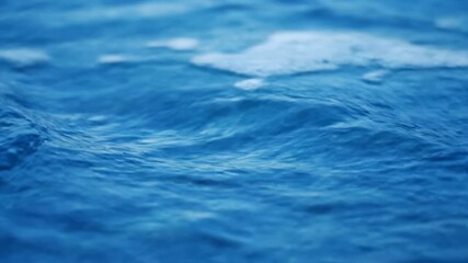 Wall Mural - Serene abstract blue and white water ripples gently flowing in a mesmerizing seamless loop stream, background, mesmerizing