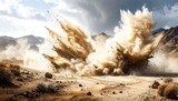 Desert explosion