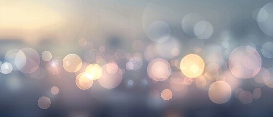 Wall Mural - Light bokeh background wallpaper horizontal.