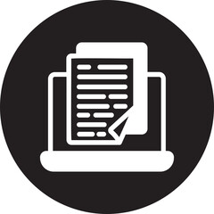 Wall Mural - ebook glyph icon