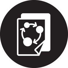 Wall Mural - strategic plan glyph icon