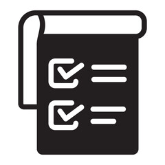 Wall Mural - agenda glyph icon