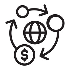 Wall Mural - market line icon